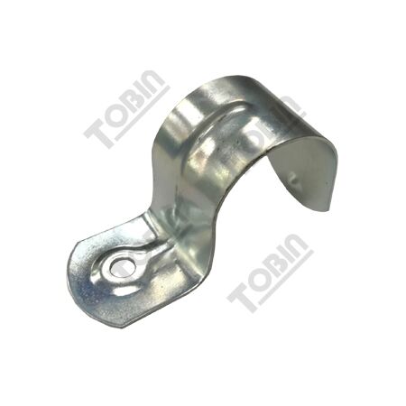 Saddle 16mm Zinc Plated Single Sided | Corrosion Resistant | Easy Cable Securing | by Tobin