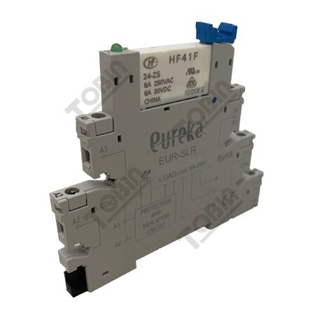 Ultraslim Relay and Base 6A | 12V AC/DC | Compact Design | by Tobin
