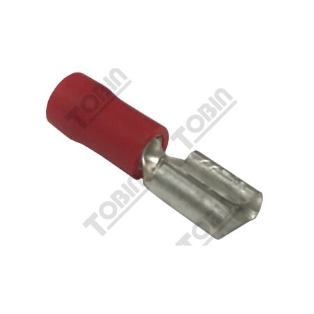 Quick Connect Terminal Red | 0.5-1.5mm Wire Size | 10A Rated | Pack of 100 | by Tobin