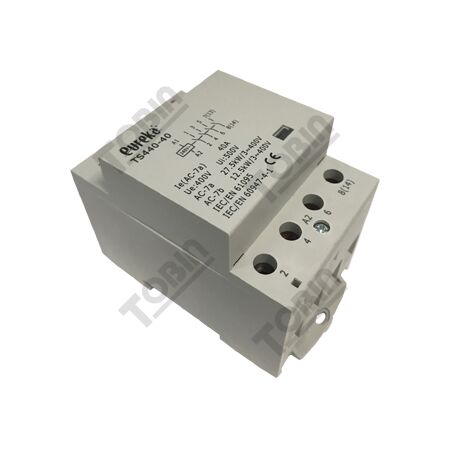 Contactor Installation 40A 240VAC | 4-Pole Modular Design | 4 Normally Open Contacts | by Tobin