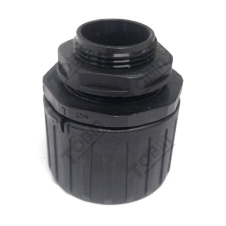 Conduit Fitting Straight 28 mm 25 Thread | IP66 Rated | Nylon Construction | Compatible with FPAS28 | by Tobin