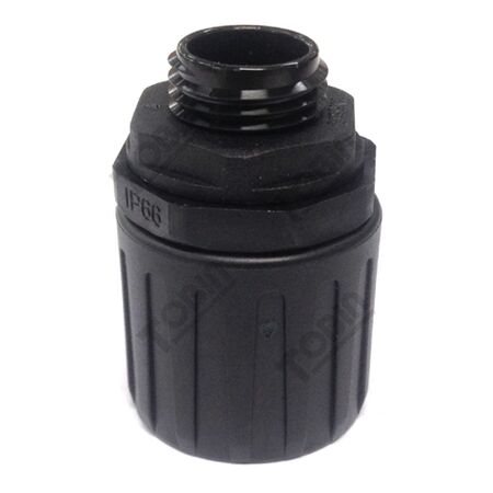 Conduit Fitting Straight 16mm | IP66 Rated | Nylon Construction | Threaded for Secure Connection | by Tobin