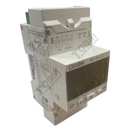 Earth Leakage Relay RGU-10A | 3 Module Wide DIN Mount | Enhanced Electrical Safety | Compact Design | by Tobin