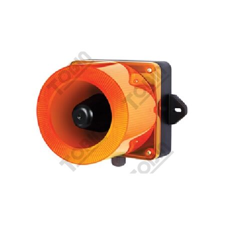 Warning Light Sounder | 115dB Output | IP66 Rated | Amber Color | by Tobin