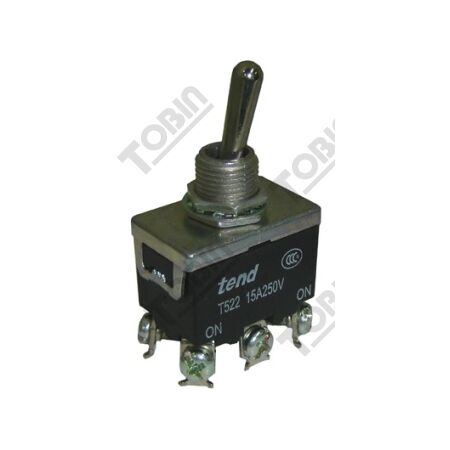 Toggle Switch 15A Double Pole DPDT | On-Momentary-On | Screw Terminal Connections | by Tobin