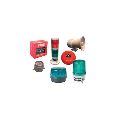 Warning Light IP65 80mm Green | 80dB Audible Alarm | 110-240VAC Power | by Tobin