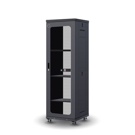 Server Cabinet 37RU Fully Assembled | 750Kg Load Capacity | Locking Doors | by SERVEREDGE