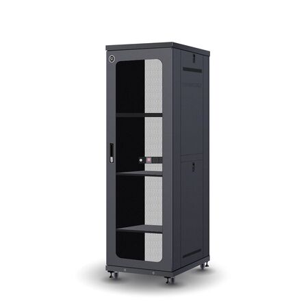 Server Rack Cabinet 37RU | 750Kg Load Capacity | Locking Doors & Fixed Shelves | by SERVEREDGE
