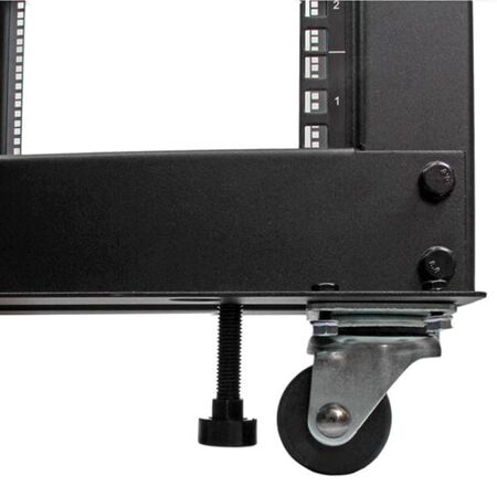42RU 4 Post Rack Open Frame | Adjustable Depth | Steel Construction | Powder Coated Finish | by SERVEREDGE