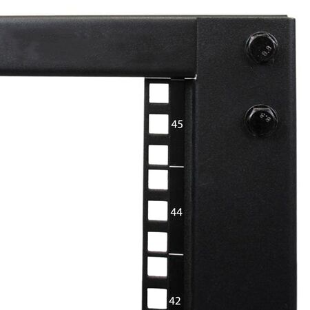 45RU 4 Post Open Frame Rack | Adjustable Depth | Steel Construction | Powder Coated Finish | by SERVEREDGE