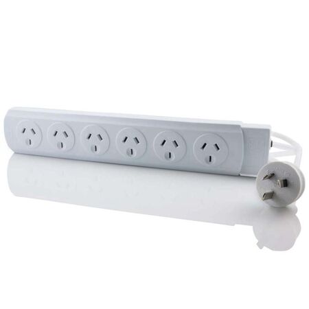 6 Way Powerboard with Overload Protection | 6 Outlets | Durable Construction | @Each by SERVEREDGE