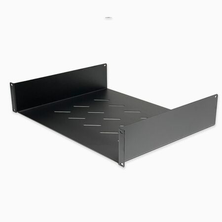 Serveredge Cantilever 2RU Fixed Shelf | 350mm Depth | Secure Equipment Placement | 19 Inch Rack Compatible | by SERVEREDGE