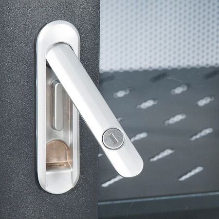 27RU Free Standing Server Cabinet | 800Kg Load Capacity | Locking Doors & Shelves | by SERVEREDGE