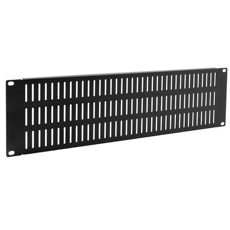 Serveredge 3RU 19" Vented Blanking Panel | Steel Construction | Black Powder-Coated Finish | Improved Airflow | by SERVEREDGE