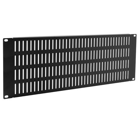 Serveredge 4RU 19" Vented Blanking Panel | Steel Construction | Black Powder-Coated Finish | Improved Airflow | by SERVEREDGE