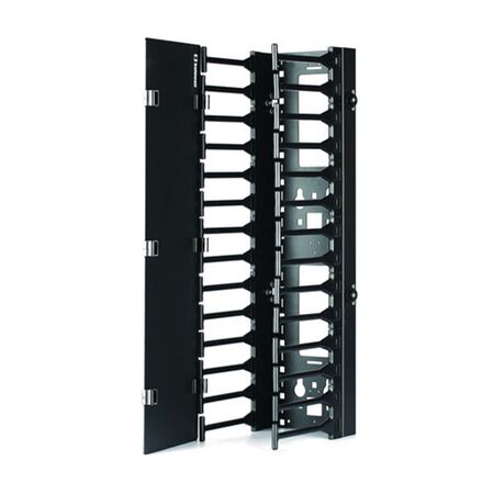 22RU 4 Post Open Frame Rack | Adjustable Depth | Steel Construction | Powder Coated Finish | by SERVEREDGE