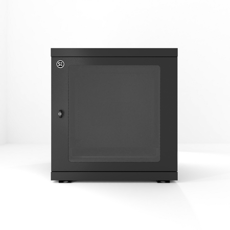 12RU Fully Assembled Hinged Frame Wall Mount Cabinet | Steel Construction | Easy Access Design | by SERVEREDGE