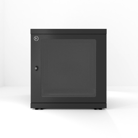 12RU Wall Mount Cabinet | Fully Assembled Hinged Frame | Steel Construction | Space-Saving Design | by SERVEREDGE