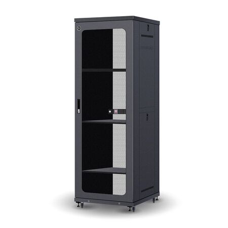 Server Rack Cabinet 42RU | Fully Assembled | Steel Construction | Ample Space for Hardware | by SERVEREDGE