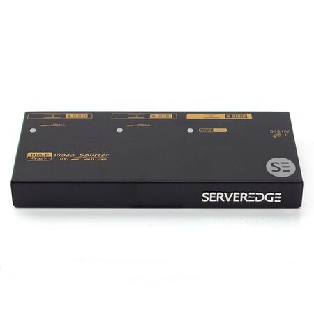 2 Port DVI Video Splitter | Splits One Input to Two Outputs | Supports 1920x1200 Resolution | Plug and Play | by SERVEREDGE