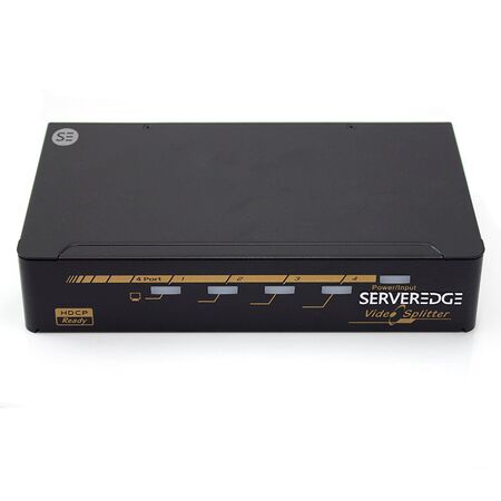 4 Port DVI Video Splitter | Supports 1920x1200 Resolution | Plug and Play | by SERVEREDGE