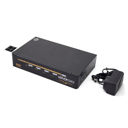 4 Port DVI Video Splitter | Supports 1920x1200 Resolution | Plug and Play | by SERVEREDGE