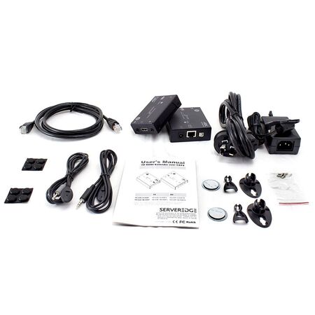 HDBaseT 4K2K HDMI Extender Kit | 4K2K Resolution | Bi-directional IR | 70m Transmission | by SERVEREDGE