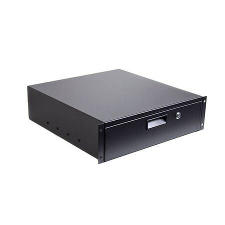 3RU Lockable Rack Mountable Drawer | Secure Storage | Steel Construction | Compatible with 19-Inch Racks | by SERVEREDGE