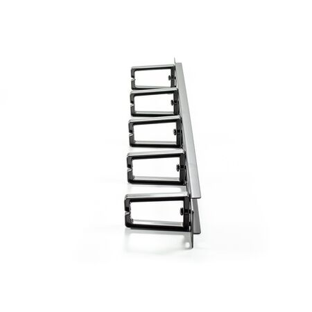 1RU Horizontal 5 RING Cable Management Rail | Steel Construction | Efficient Cable Organization | Improves Airflow | by SERVEREDGE