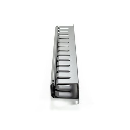 1RU Metal Cable Management Rail | 12 Slots for Efficient Routing | Durable Powder Coated Finish | by SERVEREDGE