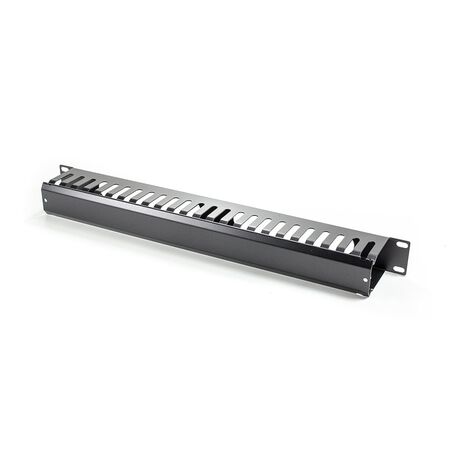 1RU Cable Management Rail | 24 Slots for Efficient Organization | Durable Steel Construction | by SERVEREDGE