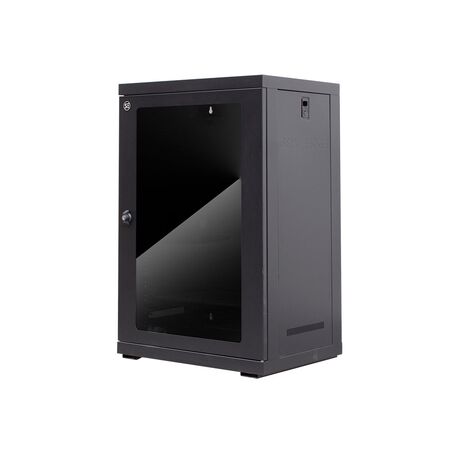Serveredge 18RU Fully Assembled Wall Mount Cabinet | Steel Construction | Powder Coated Finish | by SERVEREDGE