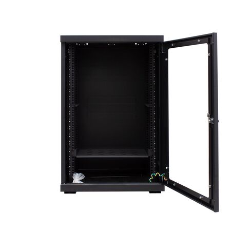 Serveredge 18RU Fully Assembled Wall Mount Cabinet | Steel Construction | Powder Coated Finish | by SERVEREDGE