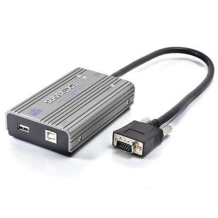 Serveredge Portable Crash Cart KVM | VGA & USB/PS2 Support | Compact Design | by SERVEREDGE