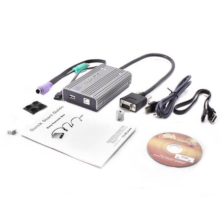 Serveredge Portable Crash Cart KVM | VGA & USB/PS2 Support | Compact Design | by SERVEREDGE