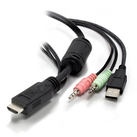 2-Port USB HDMI KVM Switch with Audio & Remote Control | 1920x1080 Resolution | USB Powered | by SERVEREDGE