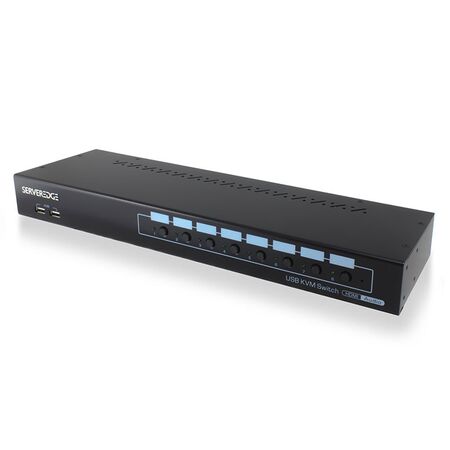 8-Port HDMI USB KVM Combo Switch | Audio & Mic Support | USB Hub 2.0 | by SERVEREDGE