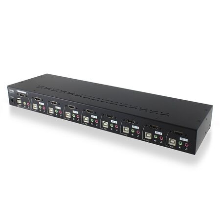 8-Port HDMI USB KVM Combo Switch | Audio & Mic Support | USB Hub 2.0 | by SERVEREDGE