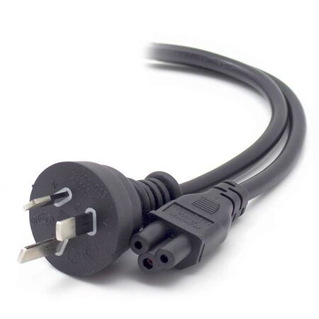 5m Aus 3 Pin Mains Plug to IEC C5 | Australian Standard | Cloverleaf Connector | 250V 10A | by SERVEREDGE