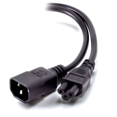2m IEC C14 to IEC C5 Power Cable | Male to Female Connector | Durable Construction | by SERVEREDGE