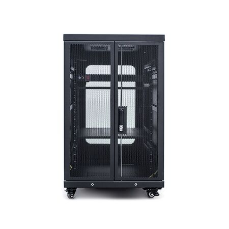 Server Rack Cabinet 18RU | 1000kg Load Capacity | Lockable Castors & Shelves | by SERVEREDGE