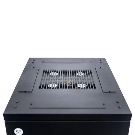 Server Rack Cabinet 18RU | 1000kg Load Capacity | Locking Glass Door & Mesh Door | by SERVEREDGE