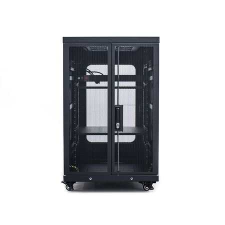 Server Rack Cabinet 18RU | 1000kg Load Capacity | Locking Glass Door & Mesh Door | by SERVEREDGE