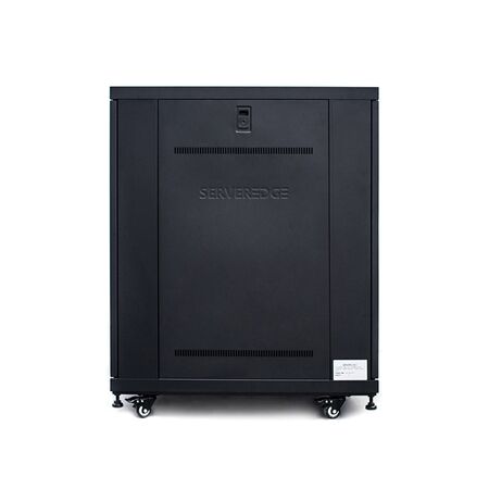 Server Rack Cabinet 18RU | 1000kg Load Capacity | Locking Glass Door & Mesh Door | by SERVEREDGE