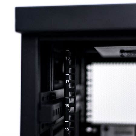 Server Rack Cabinet 18RU | 1000kg Load Capacity | Lockable Castors & Grounding System | by SERVEREDGE