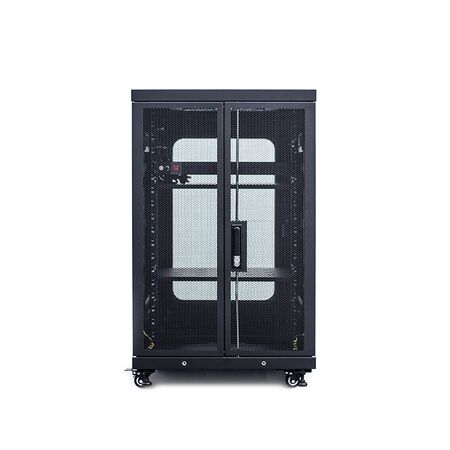 Server Rack Cabinet 18RU | 1000kg Load Capacity | Lockable Castors & Grounding System | by SERVEREDGE