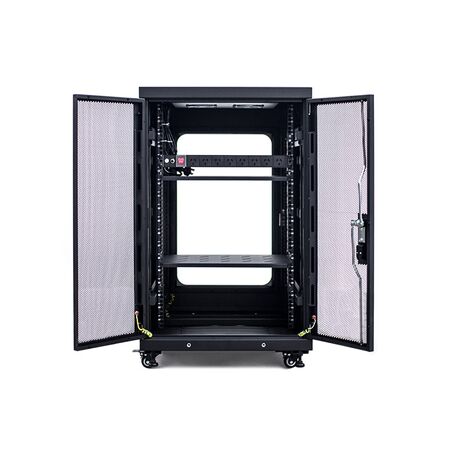 Server Rack Cabinet 18RU | 1000kg Load Capacity | Lockable Castors & Grounding System | by SERVEREDGE