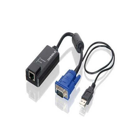 Serveredge USB CAT5e/CAT6 Dongle | VGA & USB Interfaces | Exclusive for KVM Switches | by SERVEREDGE