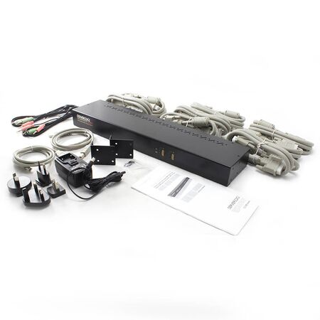 2-Port Dual-Link Quad Monitors DVI USB KVM Switch | Audio & Mic Support | High-Resolution Video | by SERVEREDGE