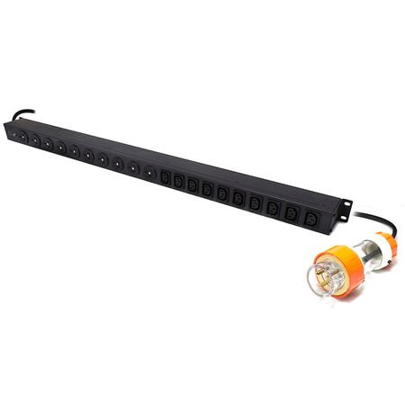 20 Port Vertical PDU | 10 AUS GPO & 10 IEC C13 Outputs | 20A, 240V | by SERVEREDGE